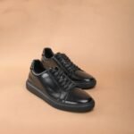 The Brown Hide - BRNO Sleek Black Leather Sneaker