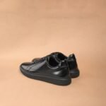 The Brown Hide - BRNO Sleek Black Leather Sneaker