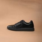 The Brown Hide - BRNO Sleek Black Leather Sneaker