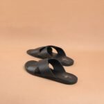 The Brown Hide Everyday Double Strap Leather Slipper