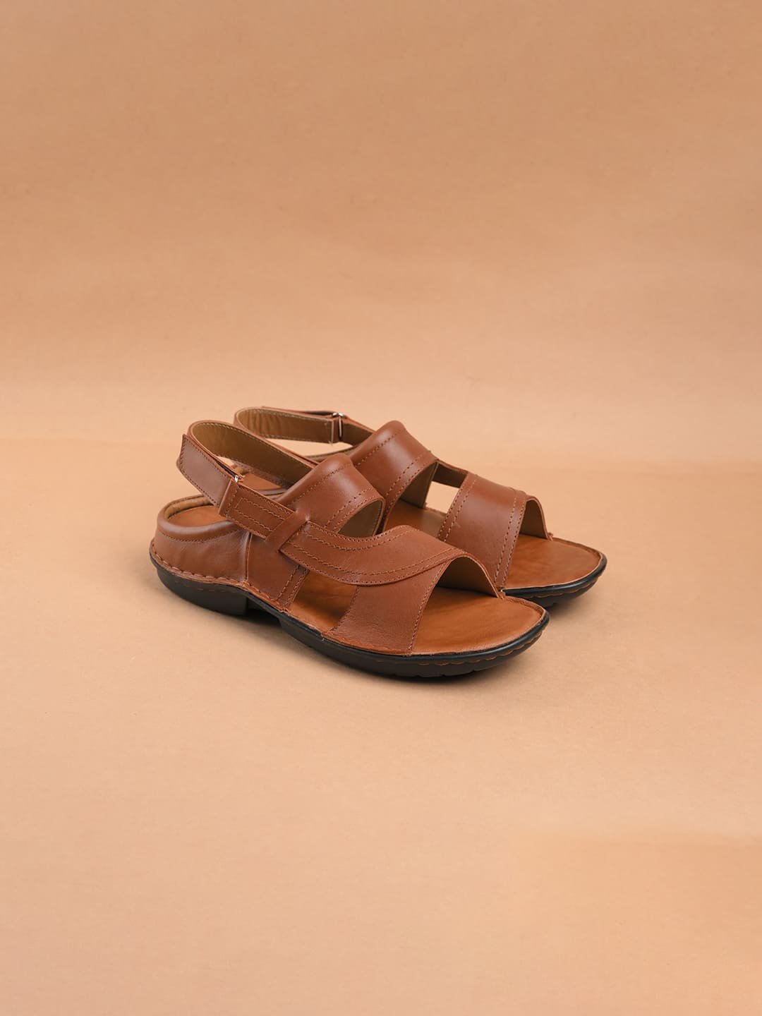 The Brown Hide - Heritage Kolhapuri-Style Tan Leather Sandal