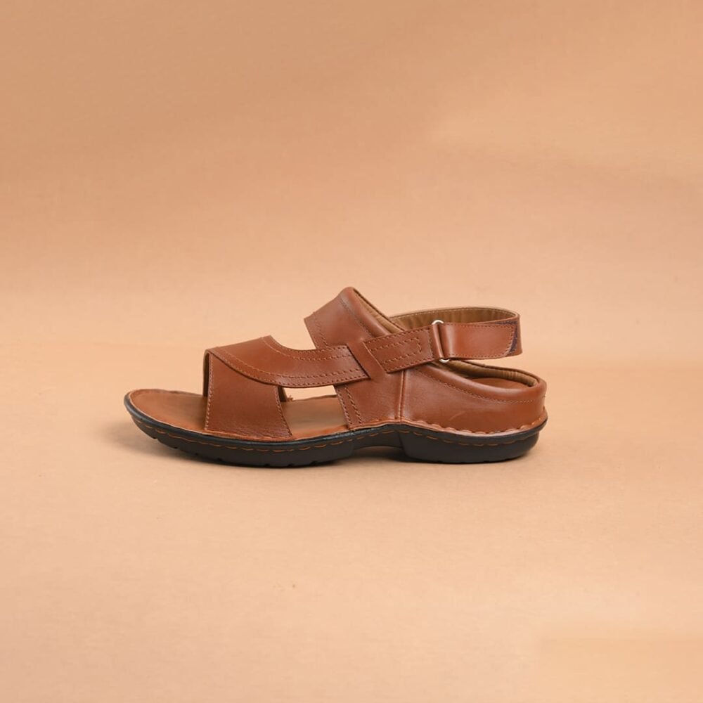 The Brown Hide - Heritage Kolhapuri-Style Tan Leather Sandal