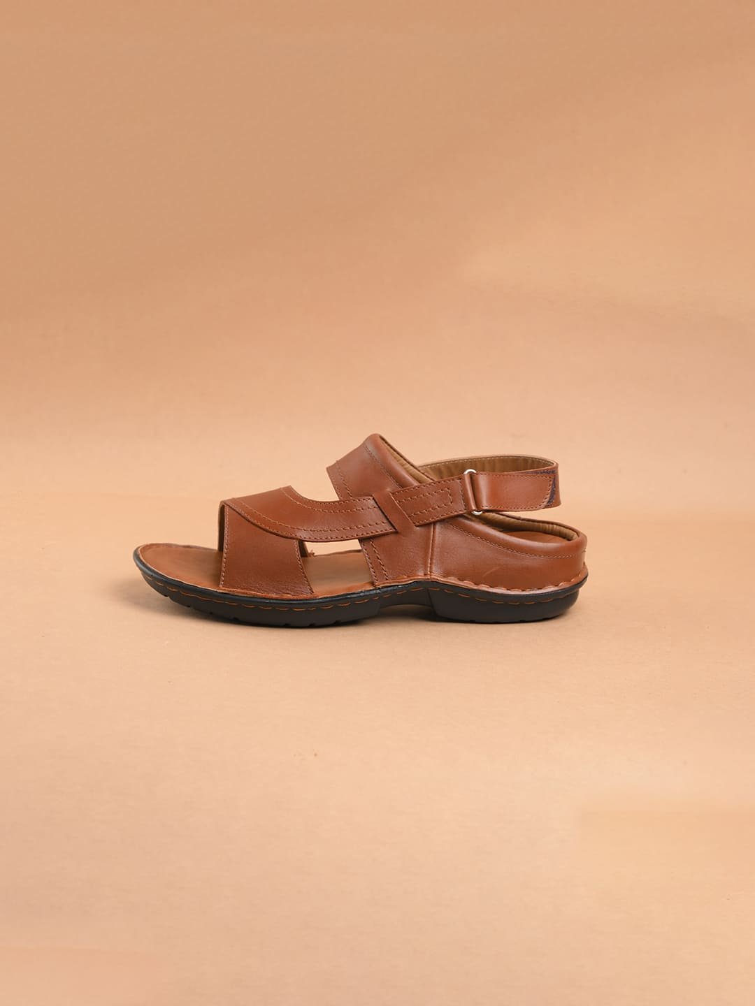 The Brown Hide - Heritage Kolhapuri-Style Tan Leather Sandal