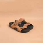 The Brown Hide - Lorenzo Suede Buckle Sandal Beige
