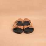 The Brown Hide - Lorenzo Suede Buckle Sandal Beige