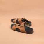 The Brown Hide - Lorenzo Suede Buckle Sandal Beige