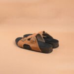 The Brown Hide - Lorenzo Suede Buckle Sandal Beige