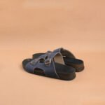 The Brown Hide - Lorenzo Suede Buckle Sandal Blue