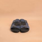 The Brown Hide - Lorenzo Suede Buckle Sandal Blue