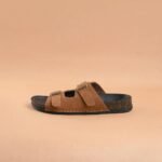The Brown Hide - Lorenzo Suede Buckle Sandal Tan