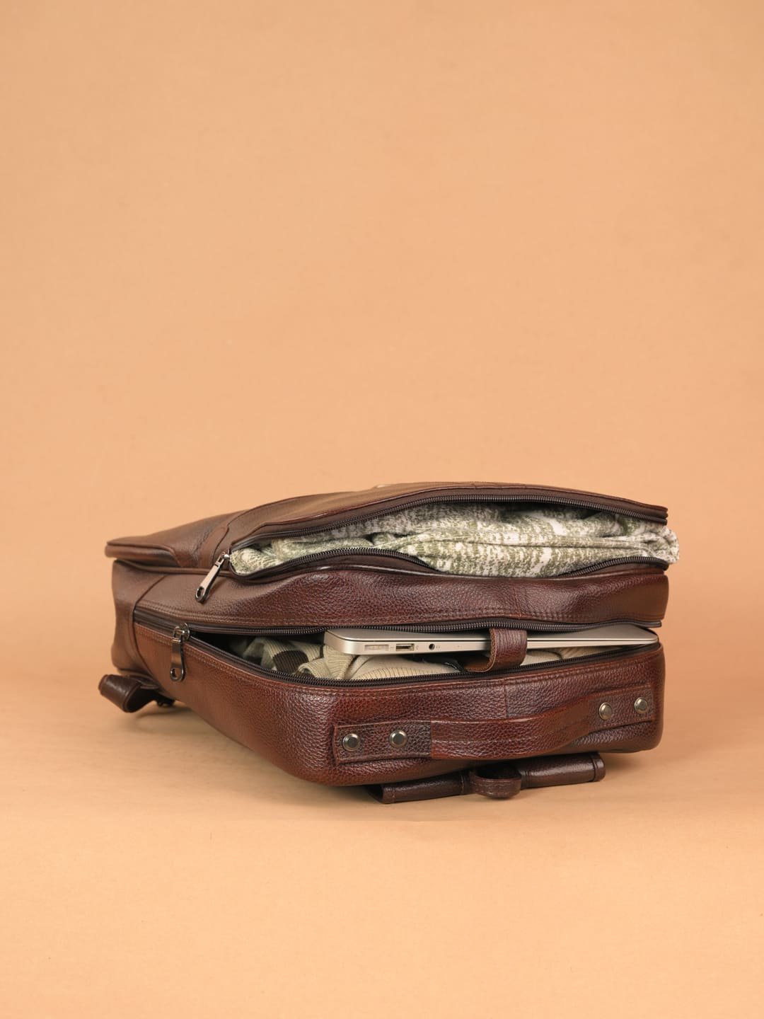 The Brown Hide Lusso Leather Backpack