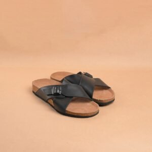 The Brown Hide - Positano Criss-Cross Comfort Sandal