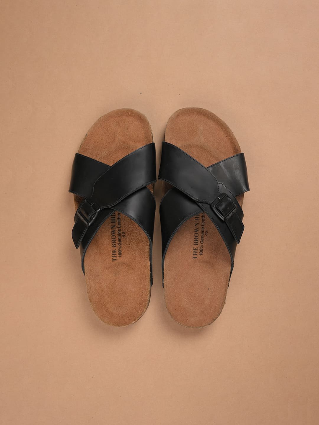 The Brown Hide - Positano Criss-Cross Comfort Sandal