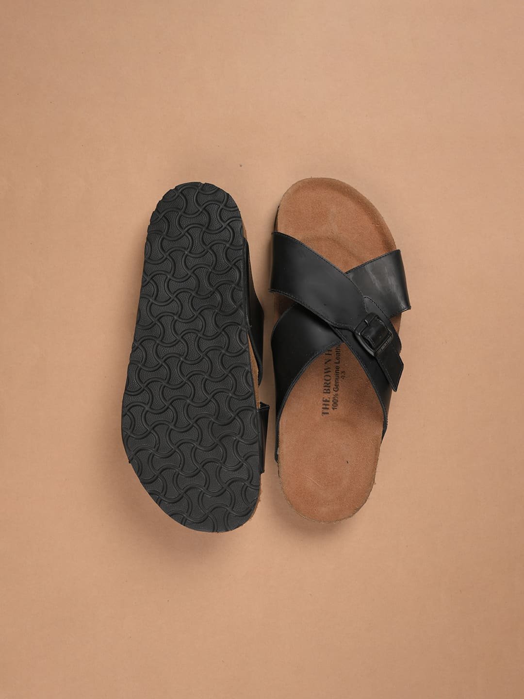 The Brown Hide - Positano Criss-Cross Comfort Sandal