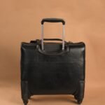 The Brown Hide Roma Lusso Leather Trolley Bag
