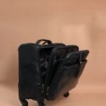 The Brown Hide Roma Lusso Leather Trolley Bag