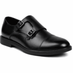 Men's Double Monk Strap - Black