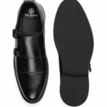 Men's Double Monk Strap - Black