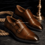 Men's Double Monk Strap - Brown