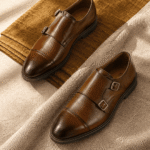 Men's Double Monk Strap - Brown
