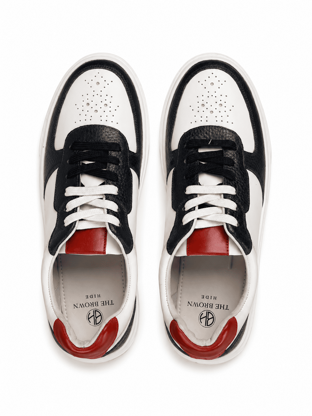 Men's Leather Sneaker - Navy Blue/White