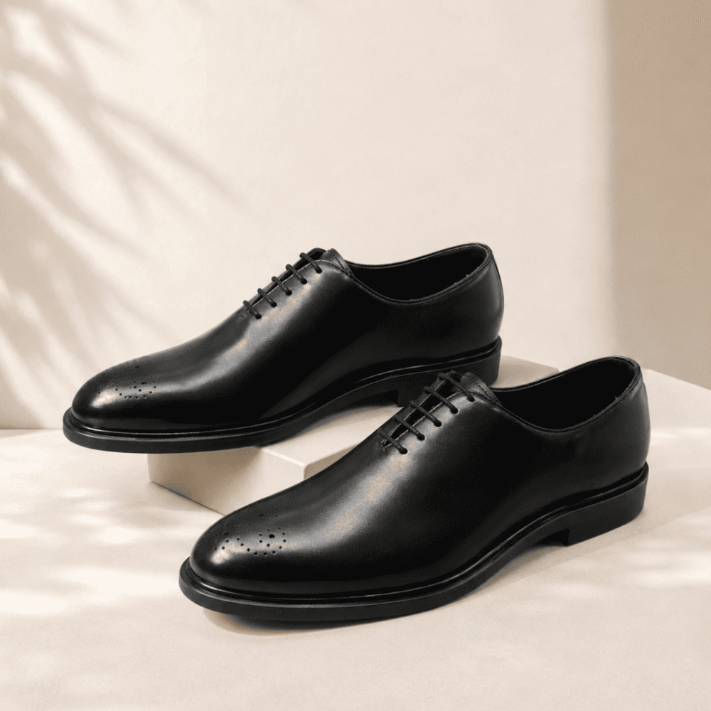 Men's Whole Cut Oxford Brogue - Black