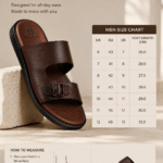 Sport Buckle Leather Slide - Brown (5)