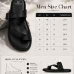 Toe-Ring Buckle Leather Sandal - Black (5)