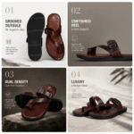 Toe-Ring Buckle Leather Sandal - Brown (3)